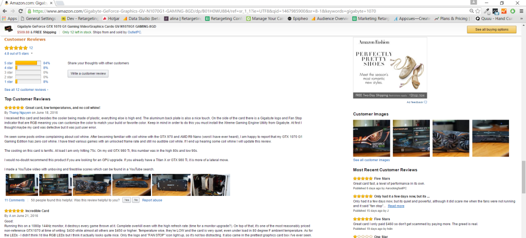 Beispiel einer Kundenbewertung von Amazon