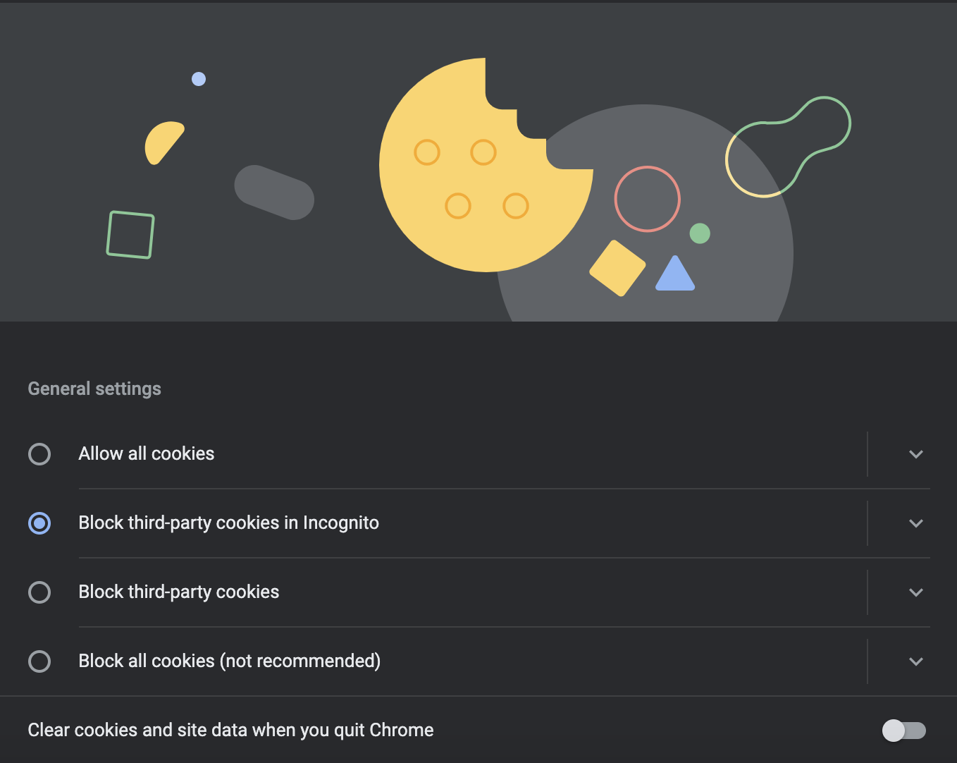Pengaturan Cookie Google Chrome