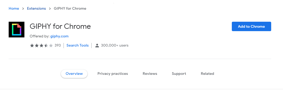 Giphy Chrome 扩展程序