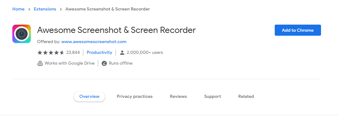 很棒的屏幕截图和屏幕录像机