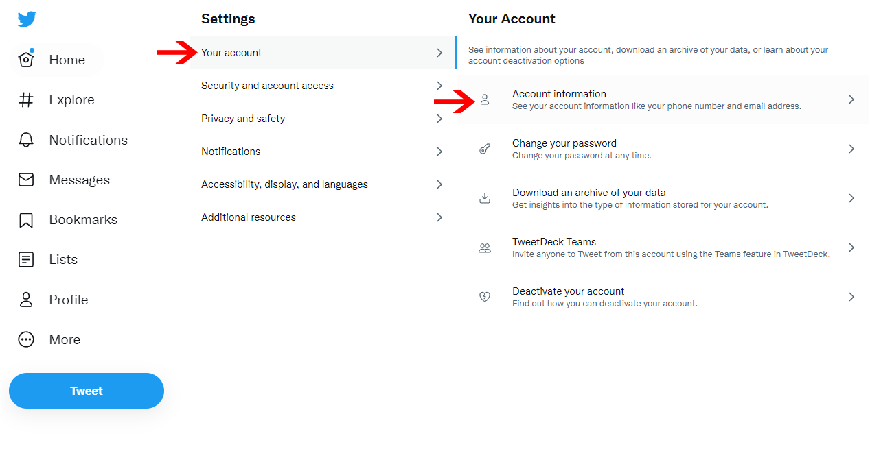 Cambia il nome utente di Twitter dal desktop 3