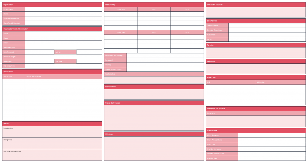 Modelo de Declaração de Trabalho