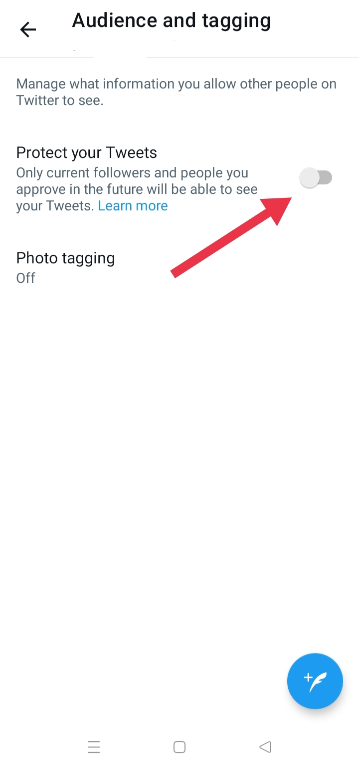 将 twitter 从移动设备上设为私有 - 2