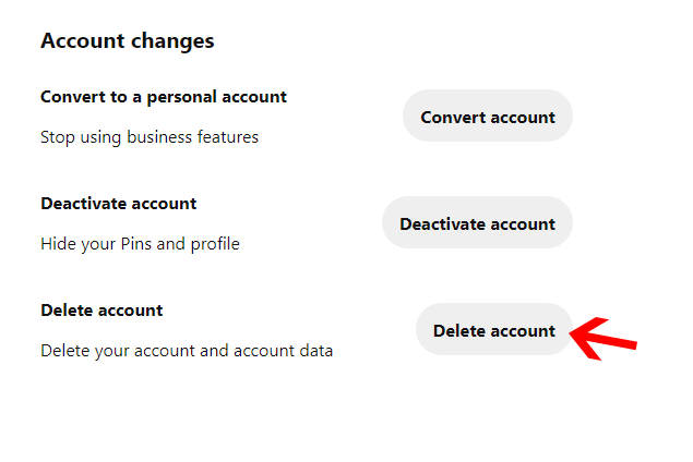 Как удалить учетную запись pinterest с рабочего стола 3
