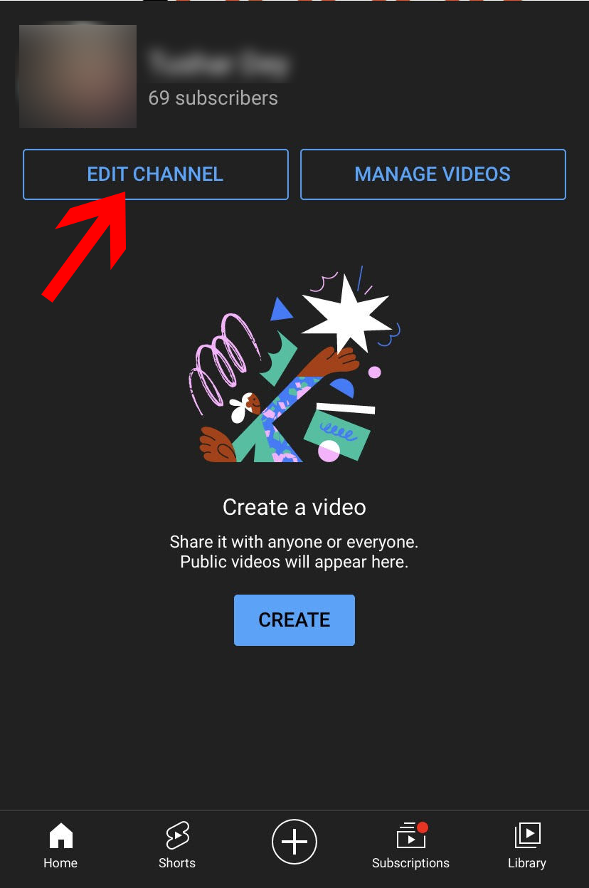 在移动设备 2 上更改 youtube 频道名称