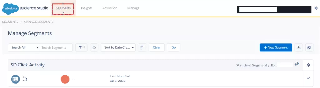 Segmente sind Benutzerzielgruppen