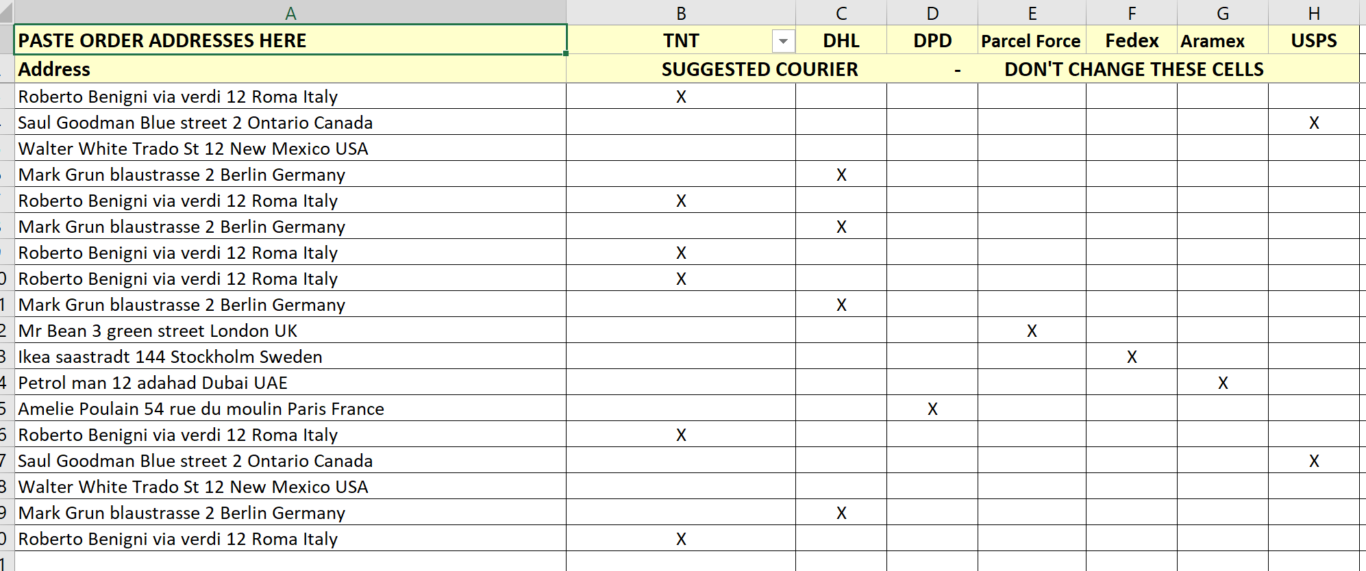 فارز عنوان الشارع