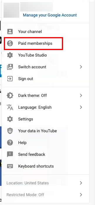 YouTube 프리미엄 멤버십