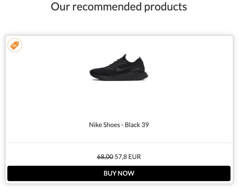 Realice ventas adicionales y cruzadas a su audiencia en notificaciones por correo electrónico o en la página de seguimiento de envíos con ShippyPro