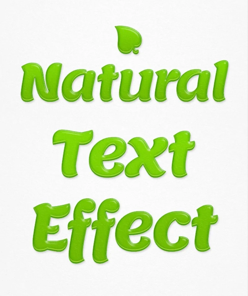 Efecto de texto natural