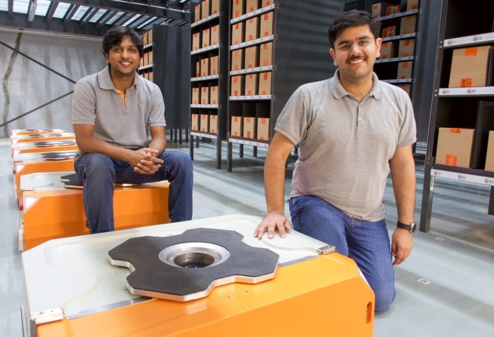 Samay Kohli (R) mit Akash Gupta, CTO & Mitbegründer, Grey Orange