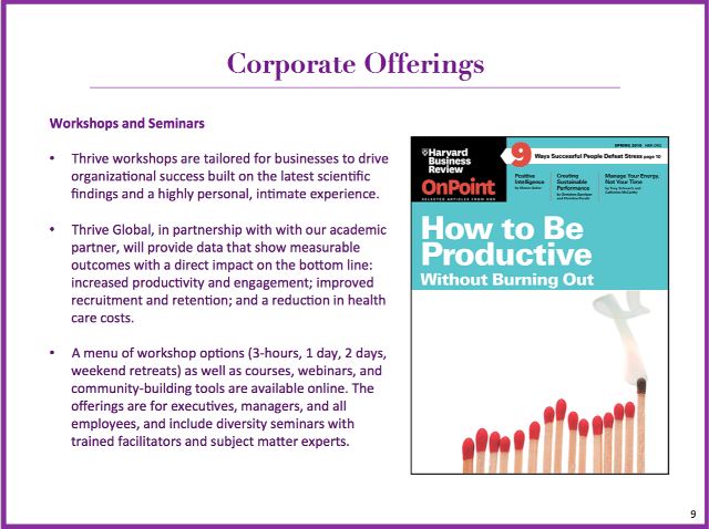 arianna Huffington: prosperare in tutto il mondo