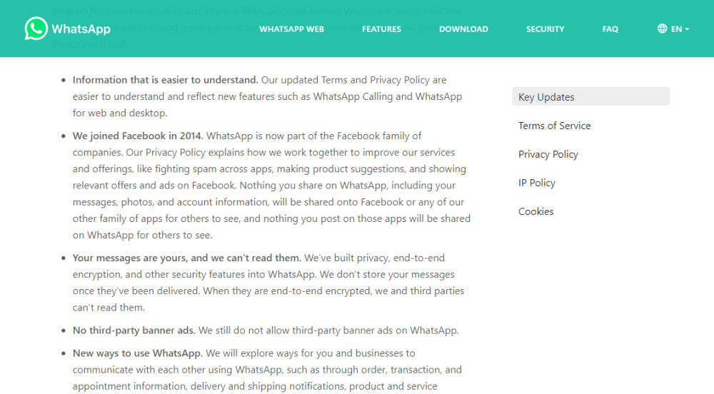 confidentialité des données-google-facebook-whatsapp-cour suprême