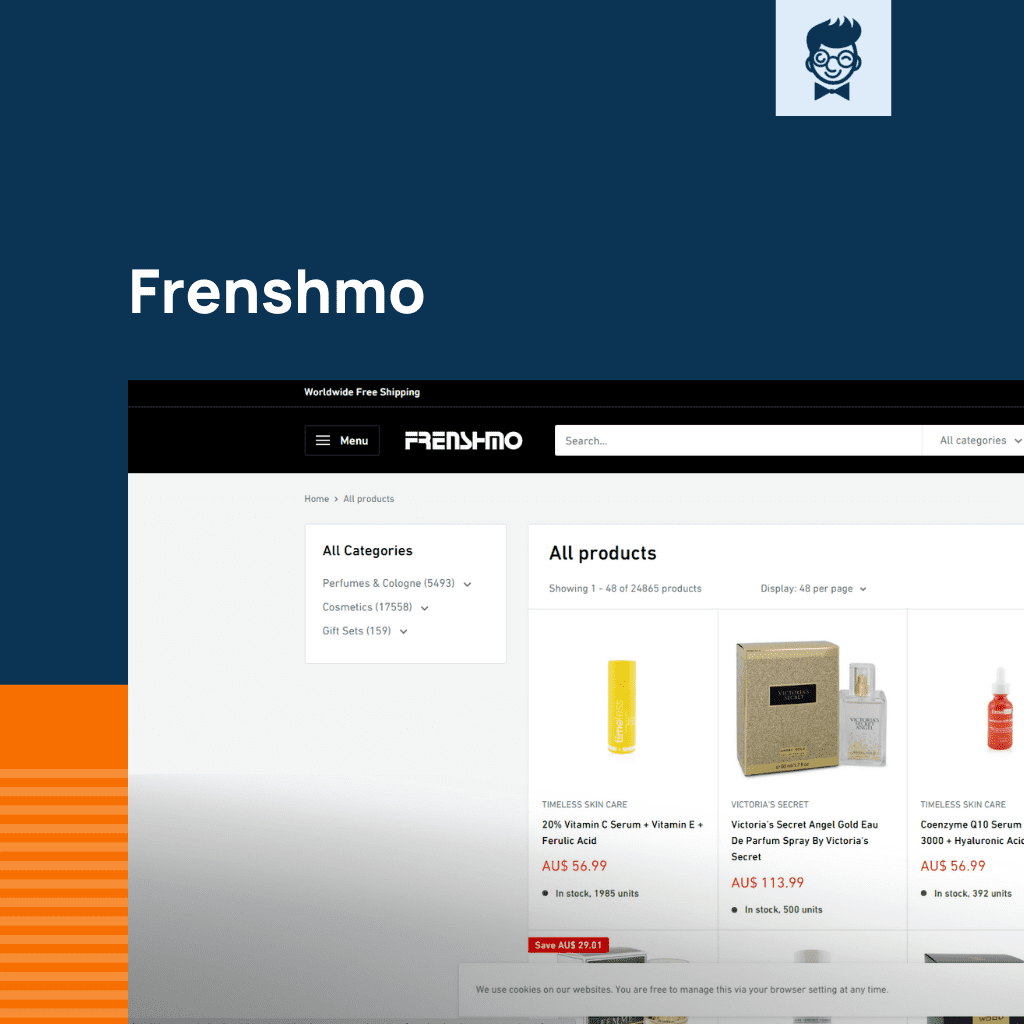 Shopify покупатели мужской одеколон