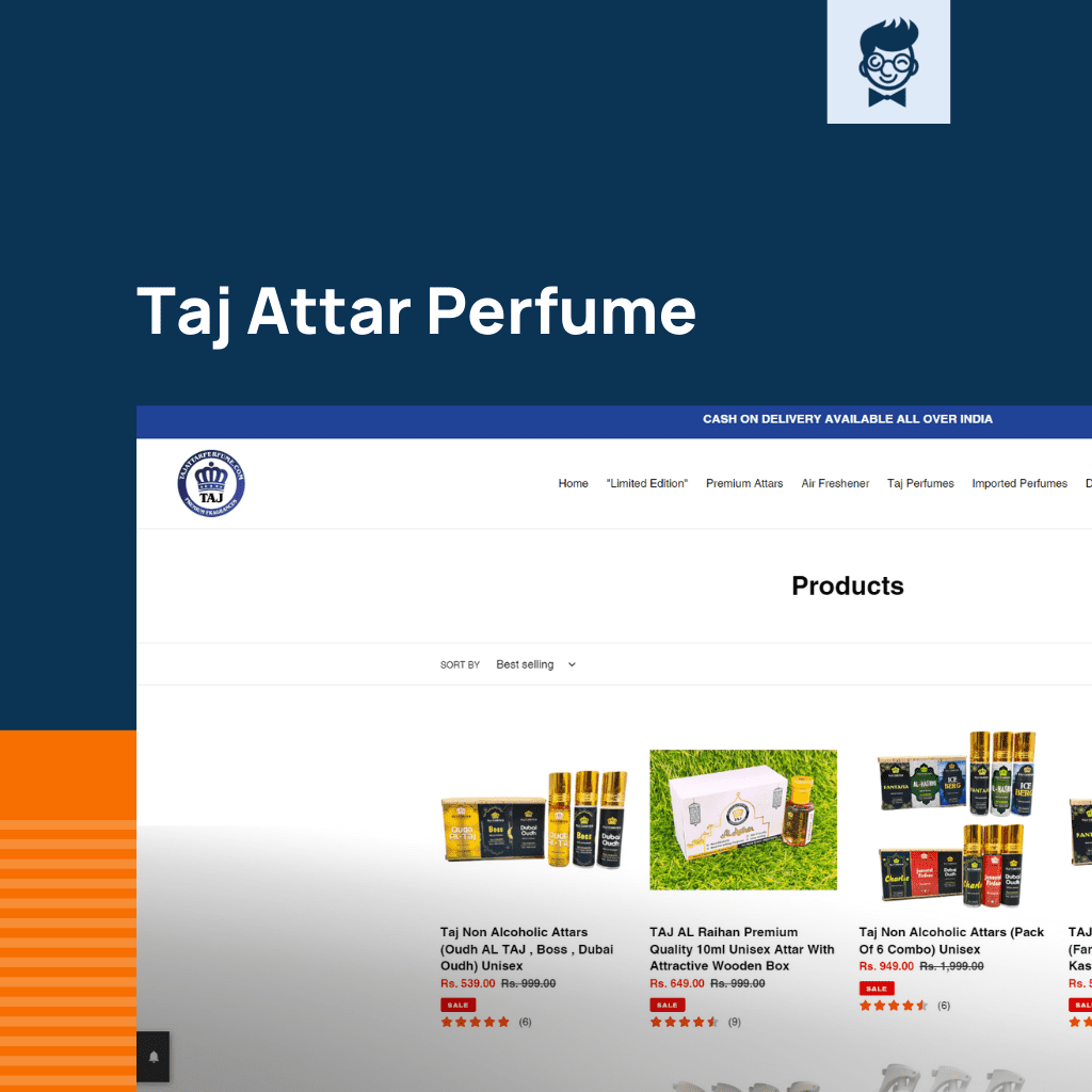 Shopify одеколон магазин