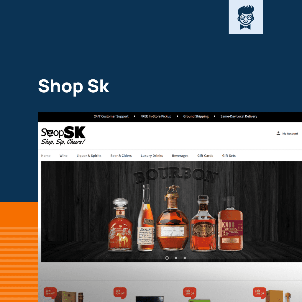 Shopify içki dükkanı