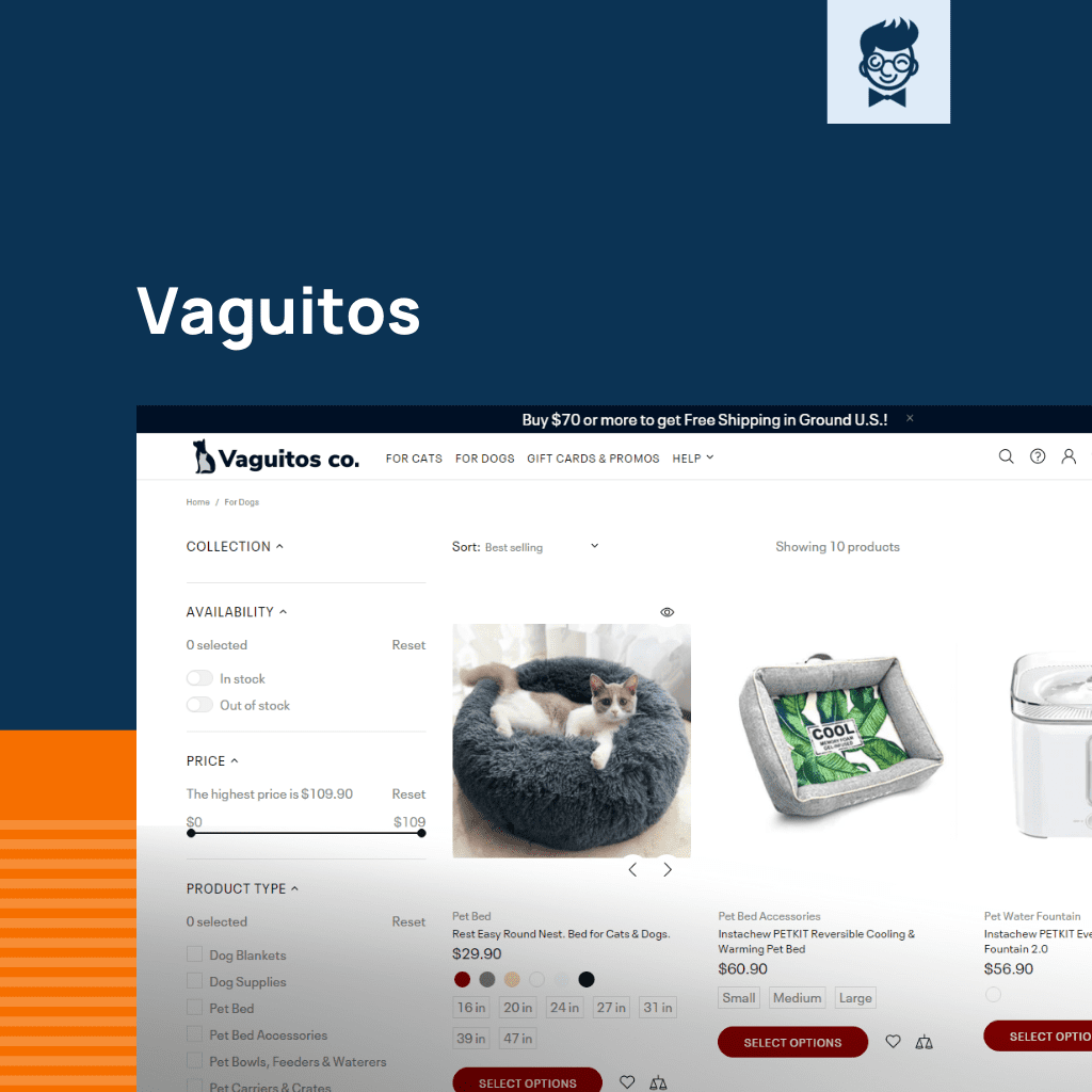 Shopify tienda de artículos para mascotas