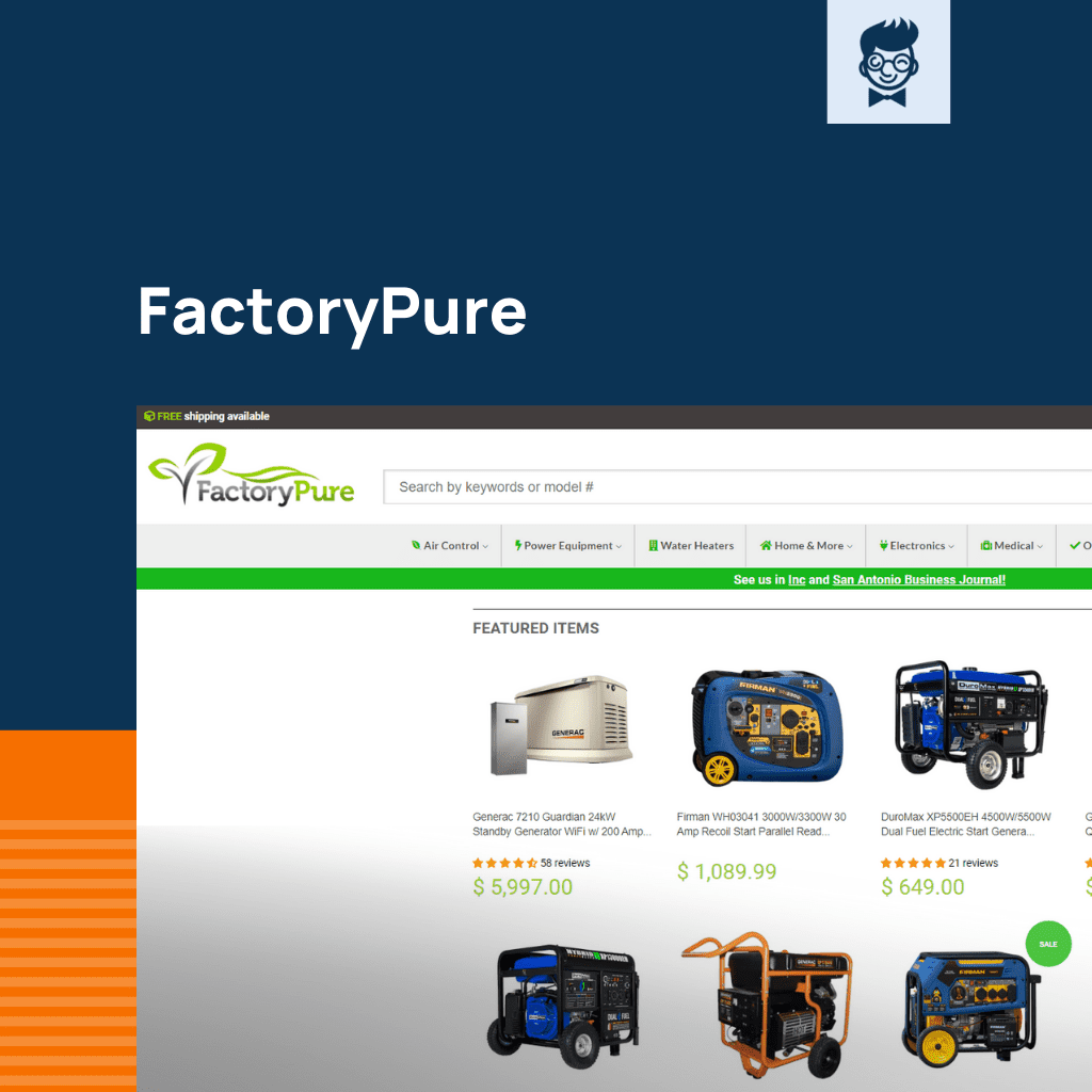 Shopify 전자제품 매장