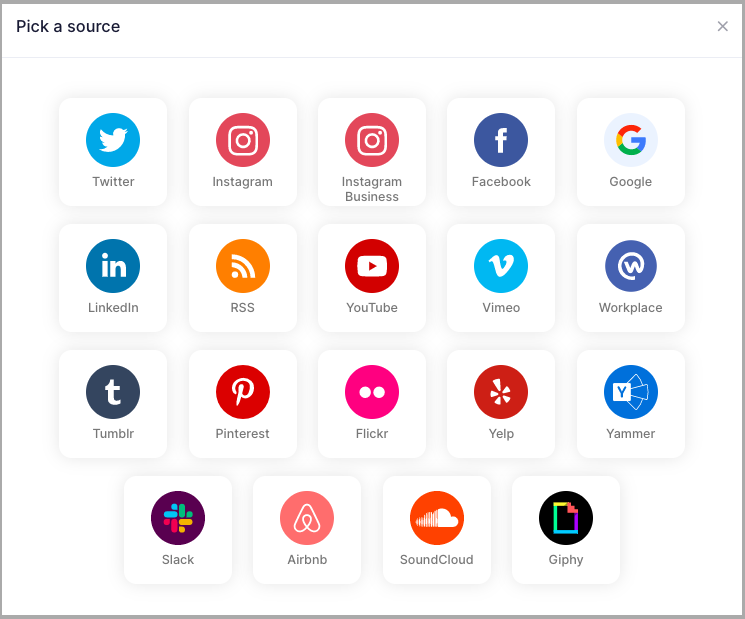 网站上的 Instagram