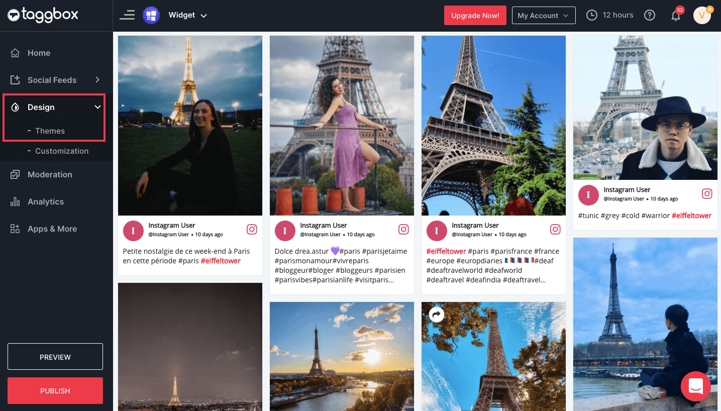 在网站上嵌入 Instagram 提要