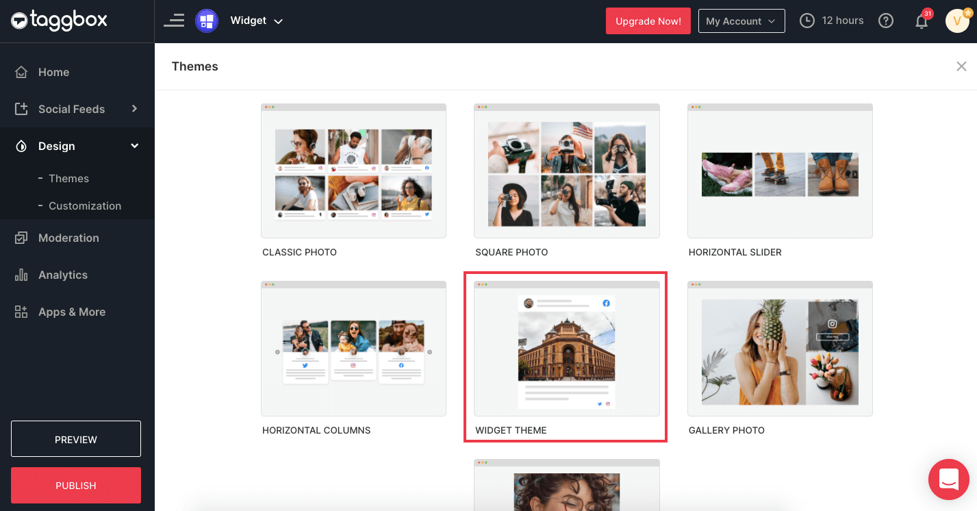 推特小部件主题