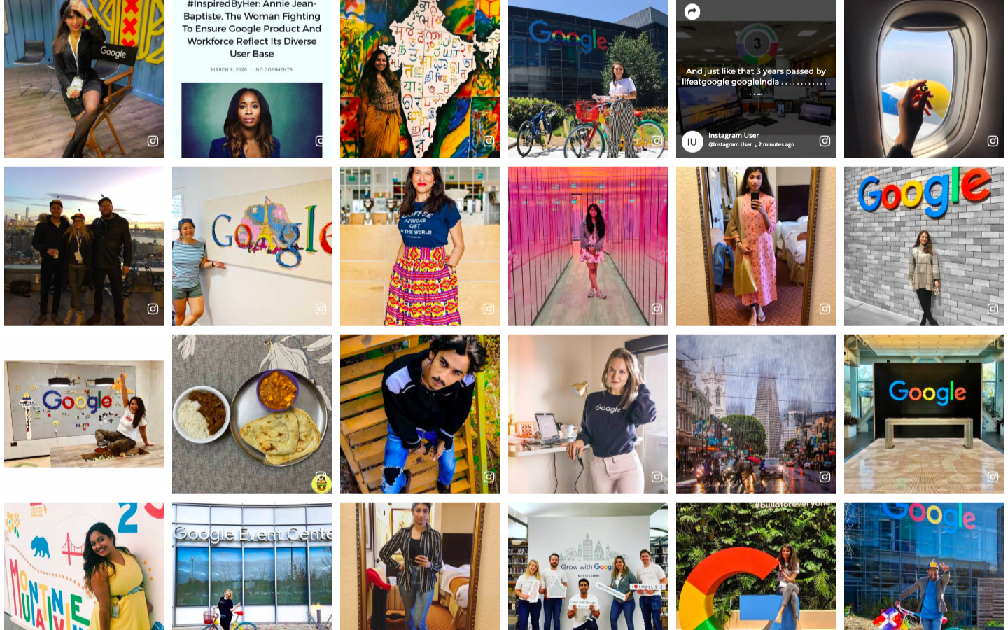 ฟีด Instagram ของ Squarespace