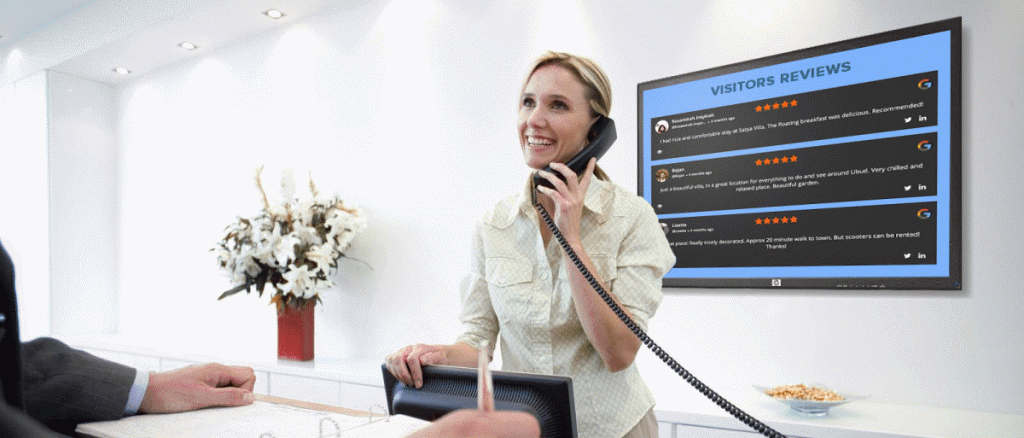 在屏幕上显示评论