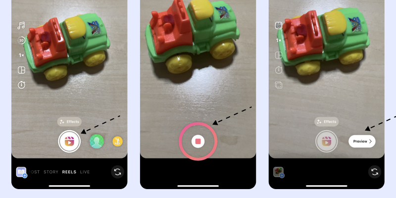 fazer carretel do Instagram