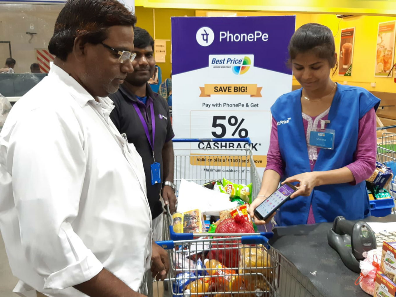 Walmart India nutzt die UPI-Zahlungsoption für seine Kirana-Mitglieder über PhonePe