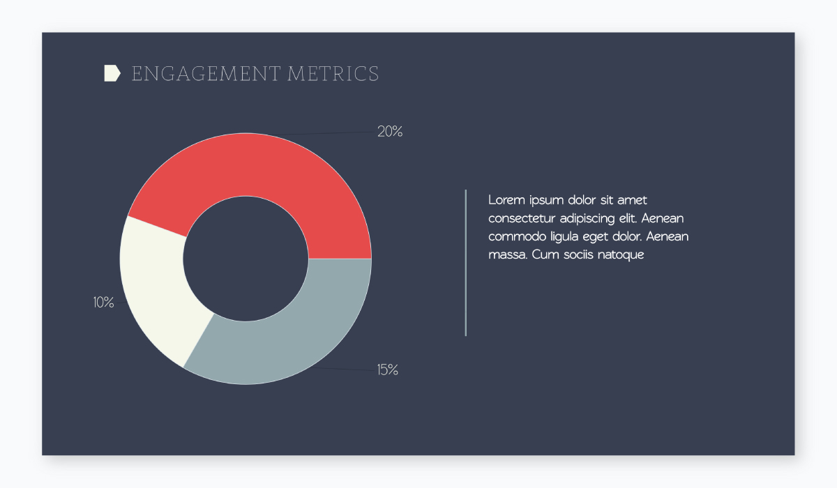 presentasi rencana bisnis - template slide diagram lingkaran