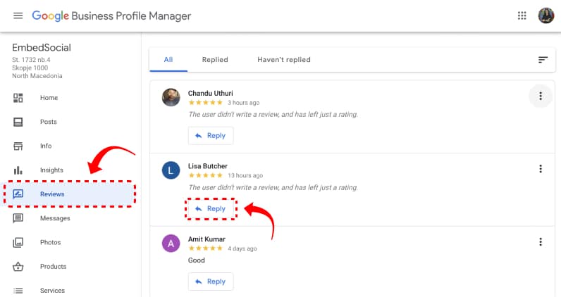 menanggapi ulasan google