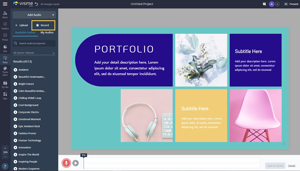 presentasi voice over - rekam audio voice over