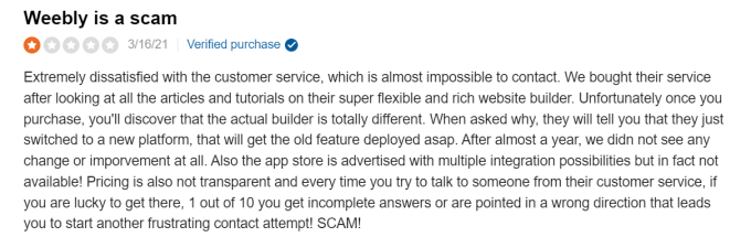 Weebly is unpredictable and inconsistent