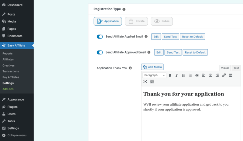 簡単なアフィリエイト申請 |簡単なアフィリエイト Easy Affiliate application builder