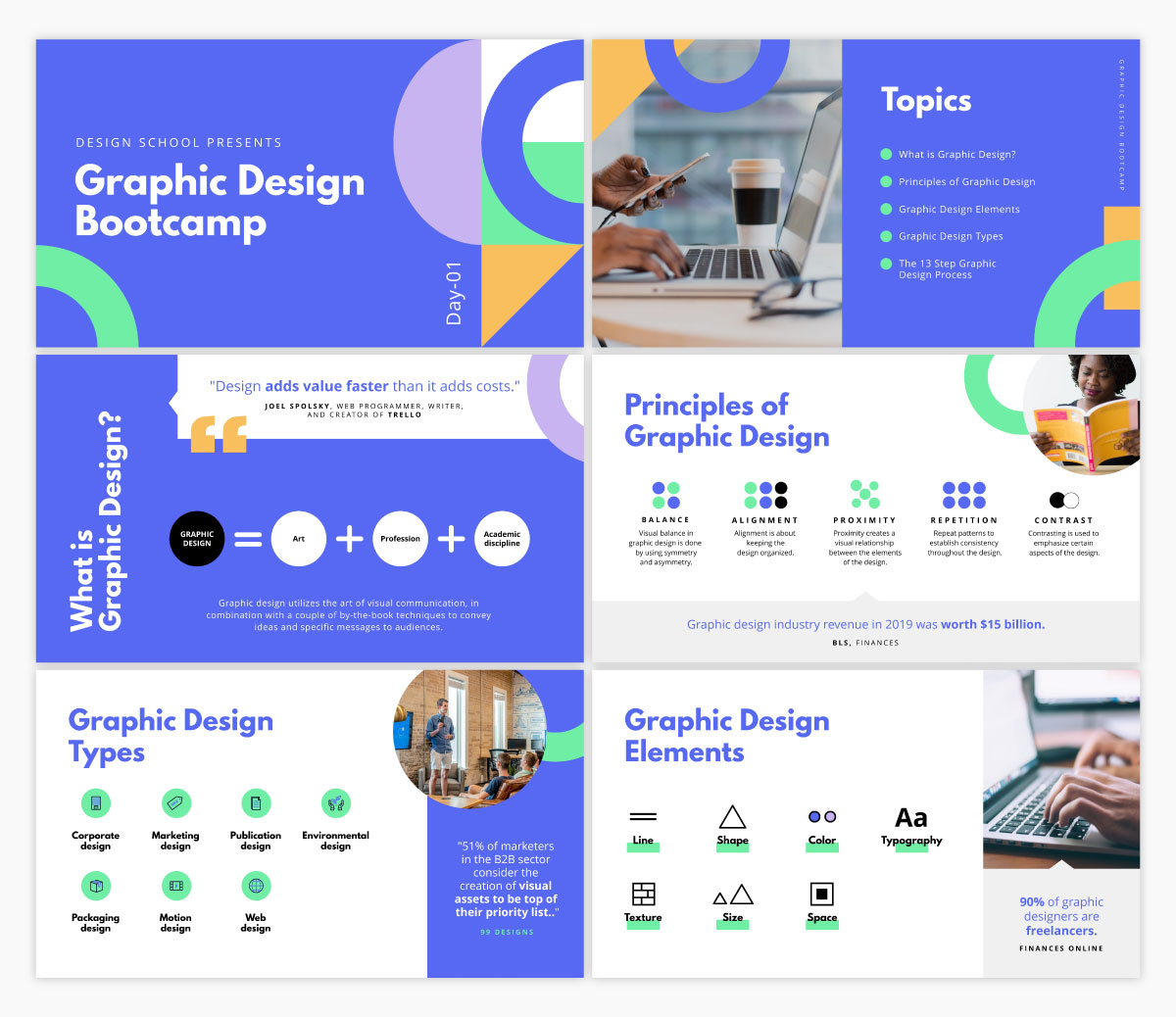 เทมเพลตการนำเสนอการสัมมนาผ่านเว็บใน Visme