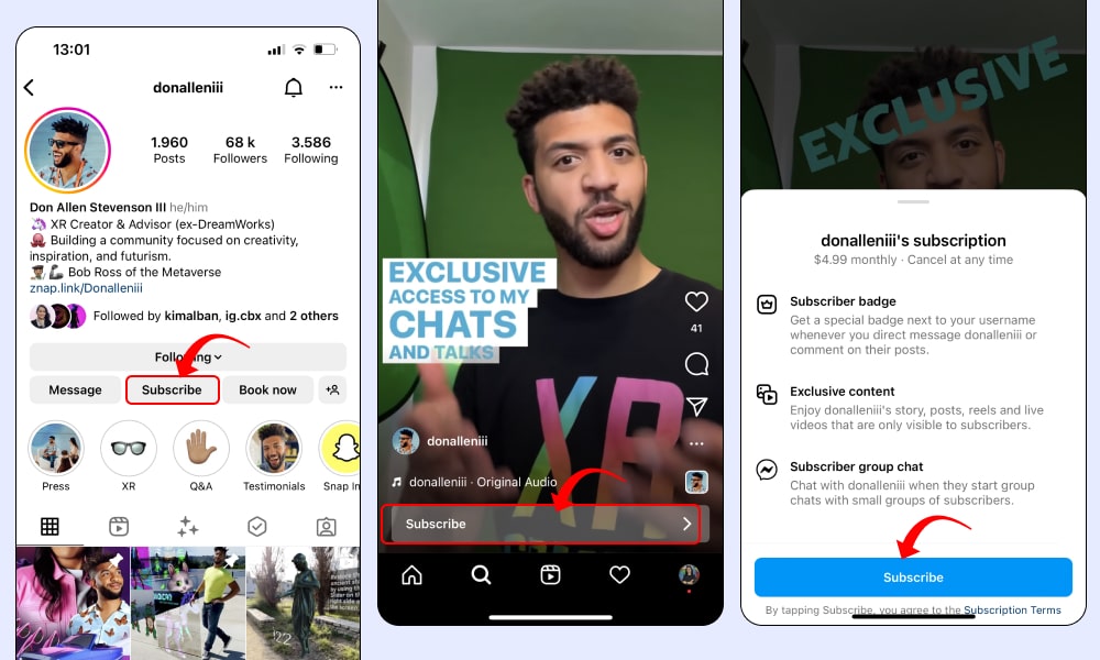 如何在 Instagram 上订阅