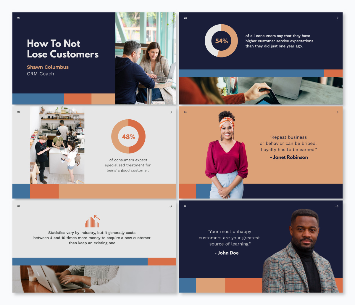 Vismeで利用可能なカスタマーサービス基調講演テンプレート。