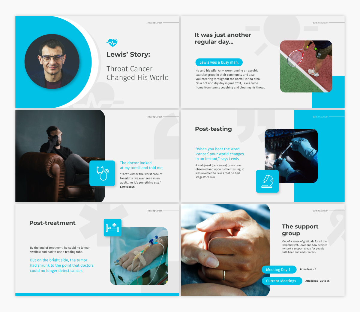 Vismeでカスタマイズできる健康基調講演テンプレート。