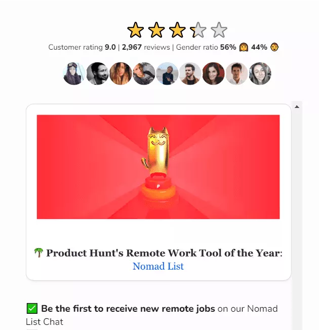 Offerte di lavoro nell'elenco dei nomadi