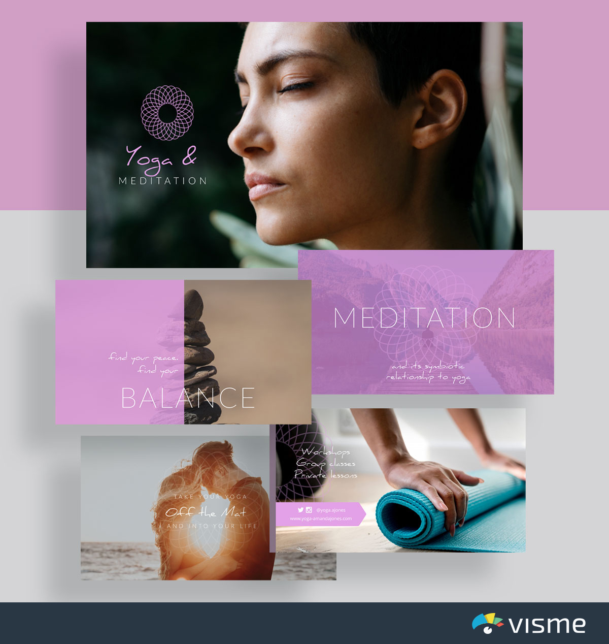 слайды презентации - шаблон слайд-шоу visme