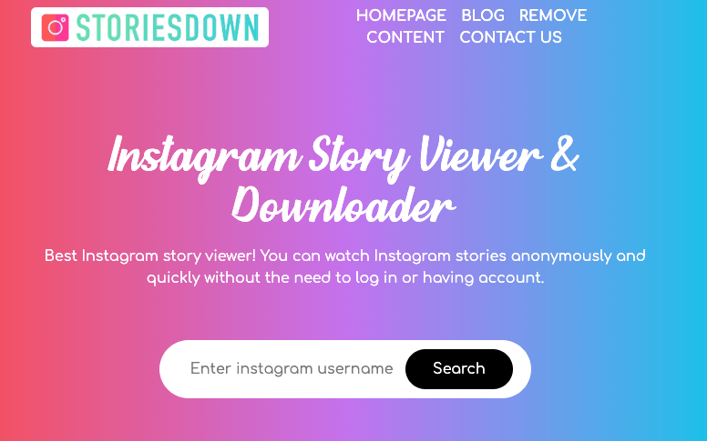 Vizualizator de povești Instagram - Previzualizare Stories Down