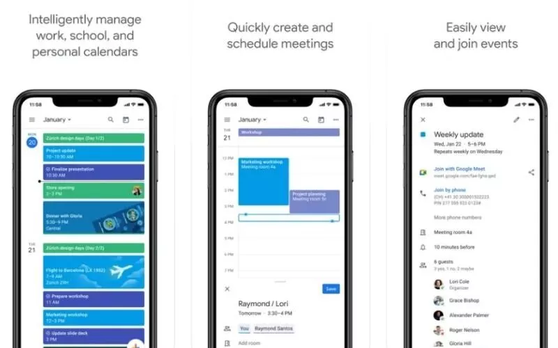 Google-Kalender-App
