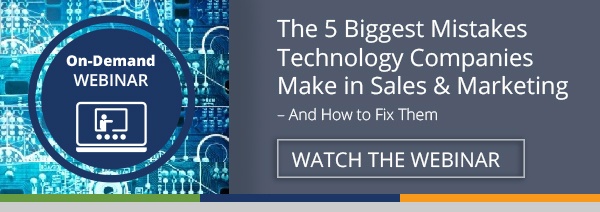 Webinaire gratuit : Les 5 plus grosses erreurs commises par les entreprises technologiques dans les ventes et le marketing