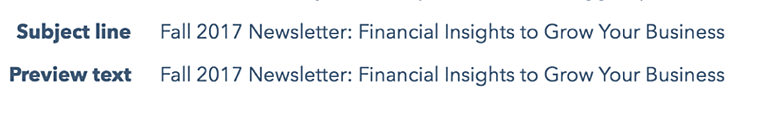 E-Mail-Newsletter-Fehler: Wiederholte Betreffzeile und Vorschautext (Beispiel) Email Newsletter Mistakes: repeating subject line and preview text (example)