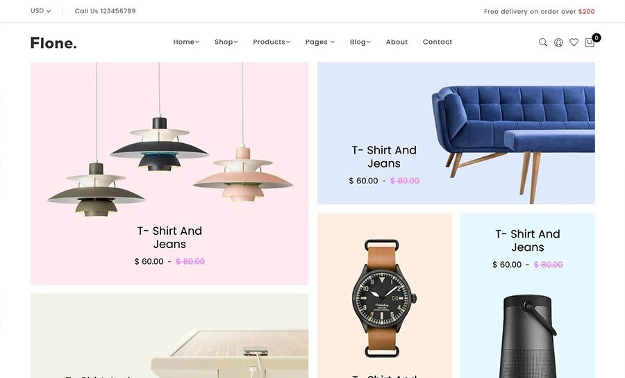 Flone 创新的 Shopify 主题