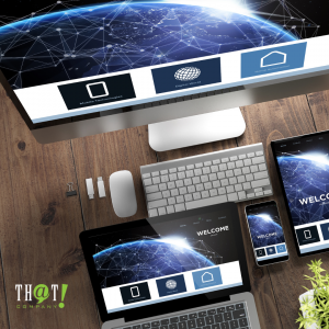 Google Analytics 4 Landing Page | Different Gadgets Showing A Landing Page of The Same Website