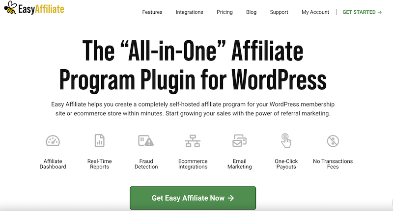 البرنامج المساعد Easy Affiliate.
