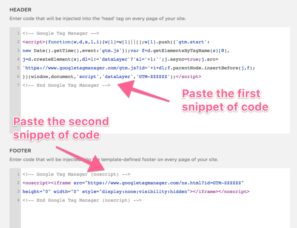 كيفية تنفيذ برنامج إدارة العلامات من Google على Squarespace