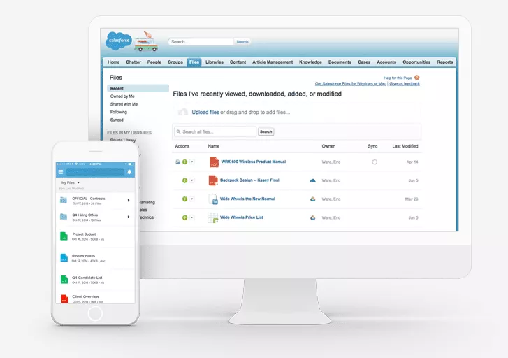 Salesforce 모바일 앱