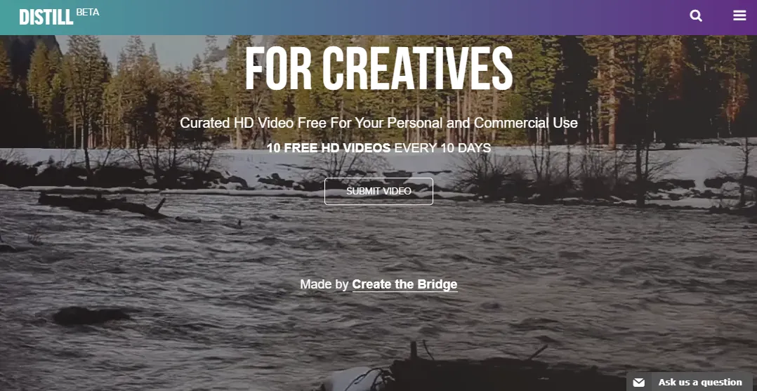 Saring, gratis, video HD yang dikurasi untuk materi iklan